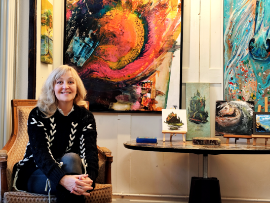Tatyana Tretyakova in the Studio