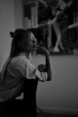 Helena Kaschurow in the Studio