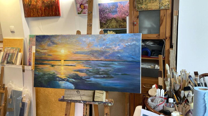 Dagmar Wankowski in the Studio