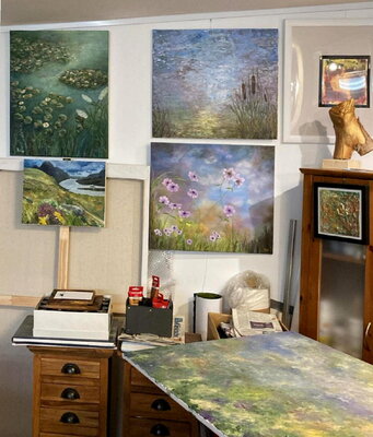Dagmar Wankowski in the Studio