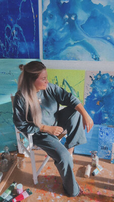 Marlena Louisa in the Studio