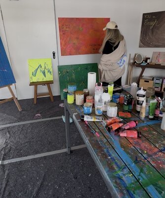 Marlena Louisa in the Studio