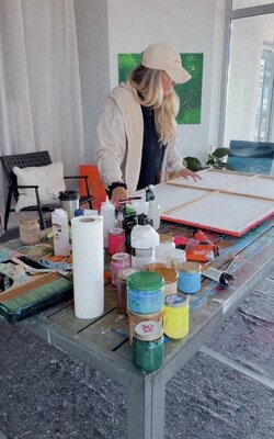 Marlena Louisa in the Studio