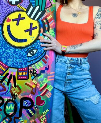 Nina Bruneau in the Studio