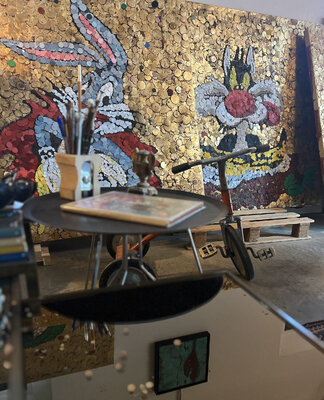 Oscar Baccilieri in the Studio