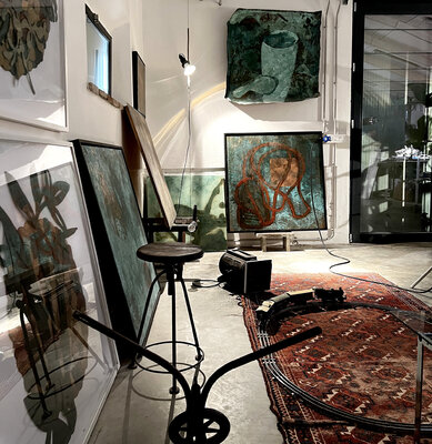 Oscar Baccilieri in the Studio