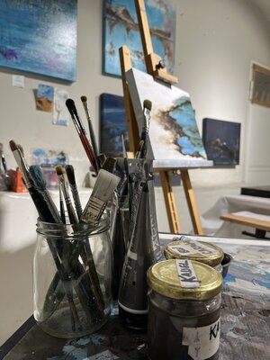 Sascia in the Studio: La terra di Kassel non manca mai tra i miei colori
