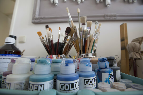 Nicole Cijs in the Studio