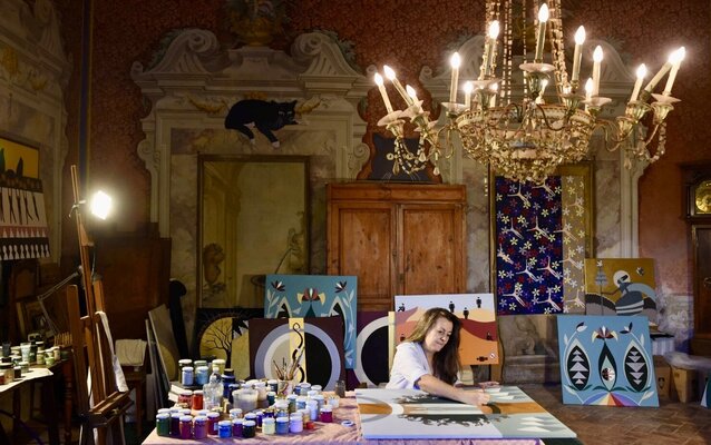 Anette Zeltner in the Studio