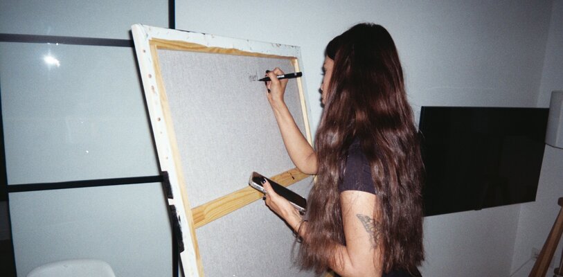 Vita Mirzac in the Studio