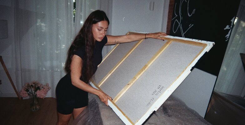 Vita Mirzac in the Studio