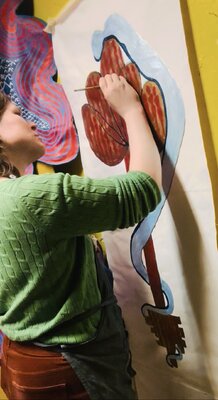 Rika Maja Duevel in the Studio