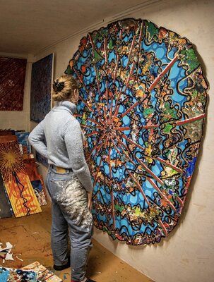 Rika Maja Duevel in the Studio