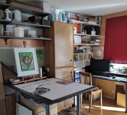 Susanne Walser in the Studio