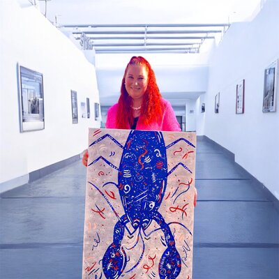 Laura Isabel Koch in the Studio