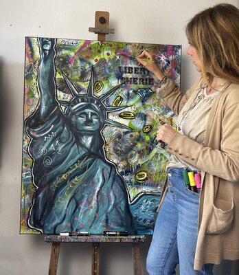 Priscilla Vettese in the Studio: L'artiste dans son atelier à Paris