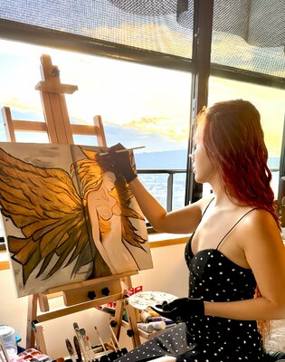 Joyce Tan in the Studio