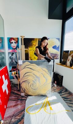 Joyce Tan in the Studio