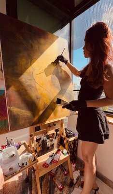 Joyce Tan in the Studio