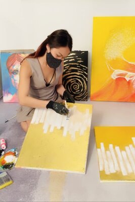 Joyce Tan in the Studio