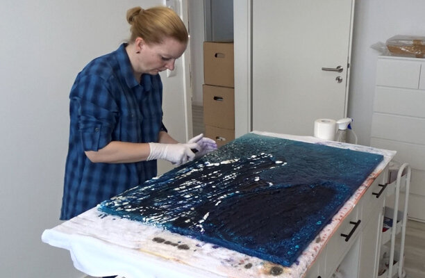 Doreen Gehrke in the Studio