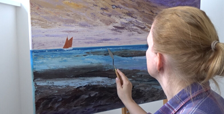 Doreen Gehrke in the Studio
