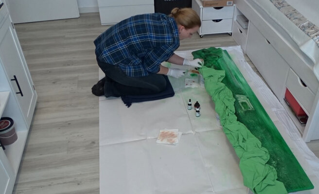 Doreen Gehrke in the Studio