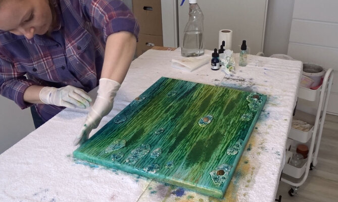 Doreen Gehrke in the Studio