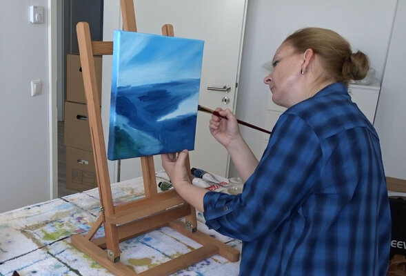 Doreen Gehrke in the Studio