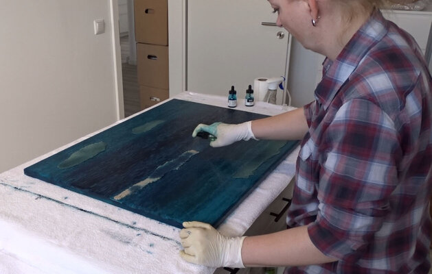 Doreen Gehrke in the Studio
