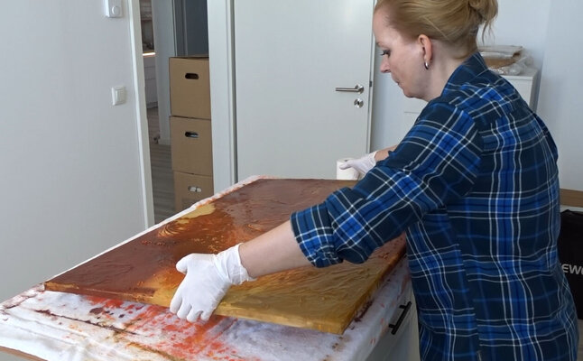 Doreen Gehrke in the Studio