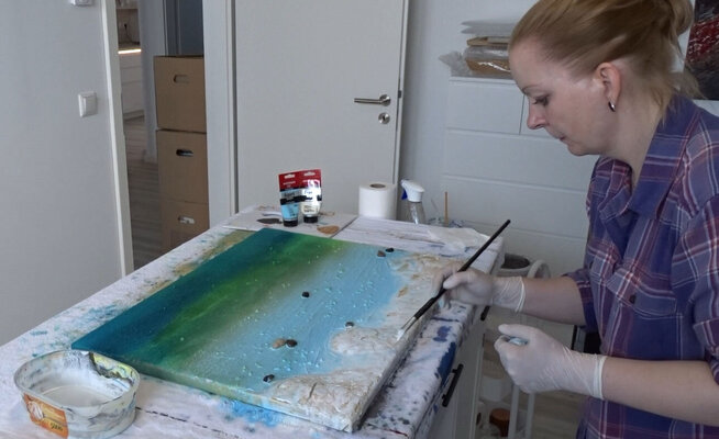 Doreen Gehrke in the Studio