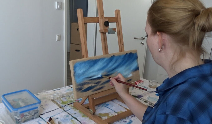 Doreen Gehrke in the Studio