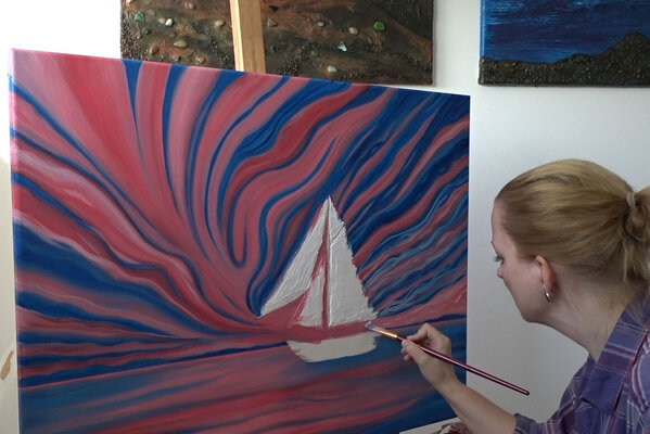 Doreen Gehrke in the Studio