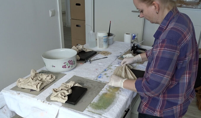 Doreen Gehrke in the Studio