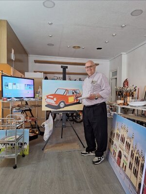José Báidez González in the Studio: MI ESTUDIO DONDE PINTO