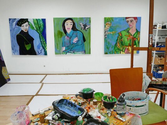 Judith Breuer in the Studio