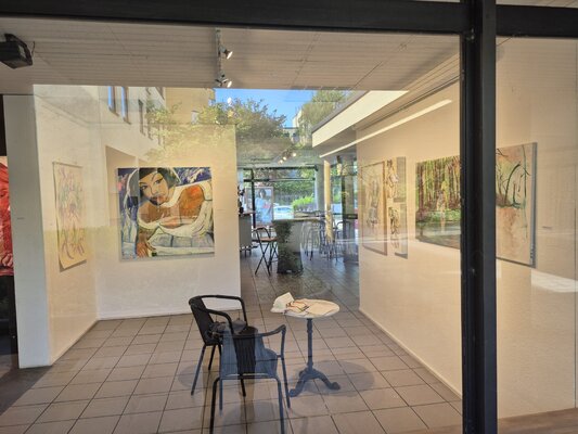Judith Breuer in the Studio: Ausstellung mit meiner Künstlerinnengruppe BoMa 3