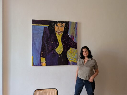 Judith Breuer in the Studio