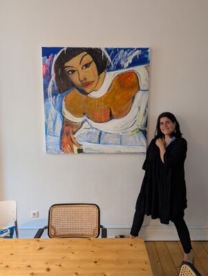 Judith Breuer in the Studio: Bild im Atelier