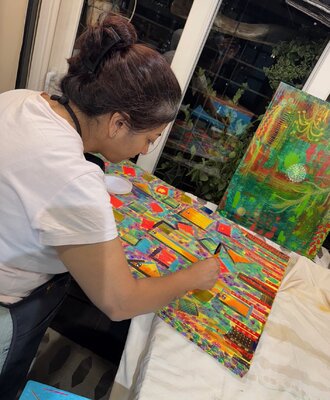 Rupali Mansinghka in the Studio