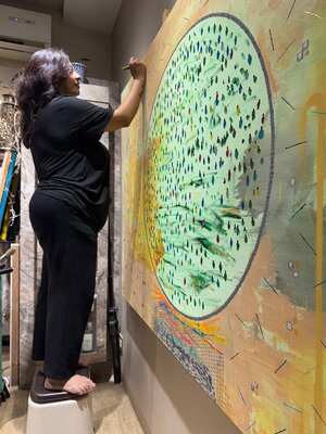 Rupali Mansinghka in the Studio