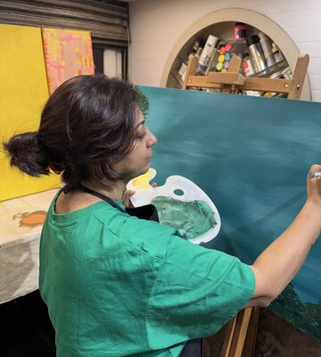 Rupali Mansinghka in the Studio