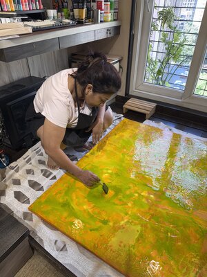 Rupali Mansinghka in the Studio