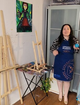 Safaa Abbaoui in the Studio: A l'atelier