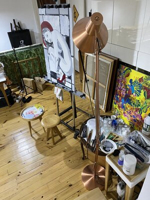 Chris Alys in the Studio