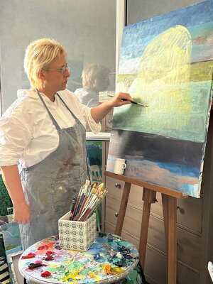 joëlle piron in the Studio