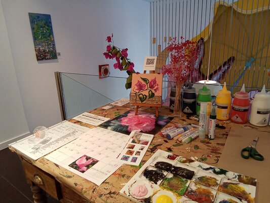 Sine von Schonen in the Studio