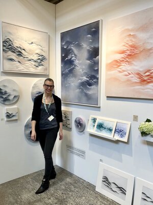 Francesca Borgo in the Studio: The Other Art Fair, Brooklyn, NY, USA - May 2024