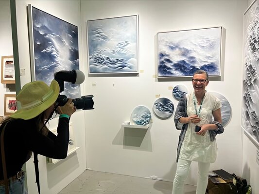 Francesca Borgo in the Studio: The Other Art Fair, Santa Monica, CA, USA - Sep 2023